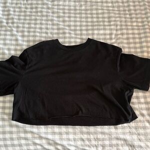 Black Cropped T-Shirt